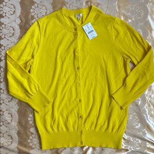J. Crew Bright Yellow Women's Cardigan